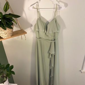 Azazie Kendra Gown Dusty Sage